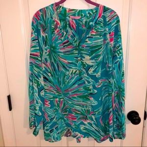 Lilly Pulitzer Silk Elsa Top - Print